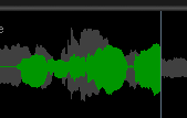 Edit Audio - Overlapping waveforms